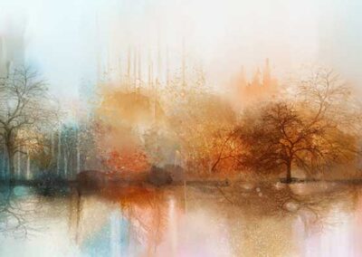 Aquarellmalerei – Im Wald